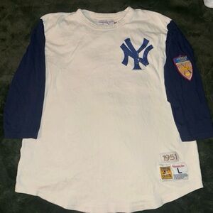 Yankee 1951 Blue Quarter Sleeve